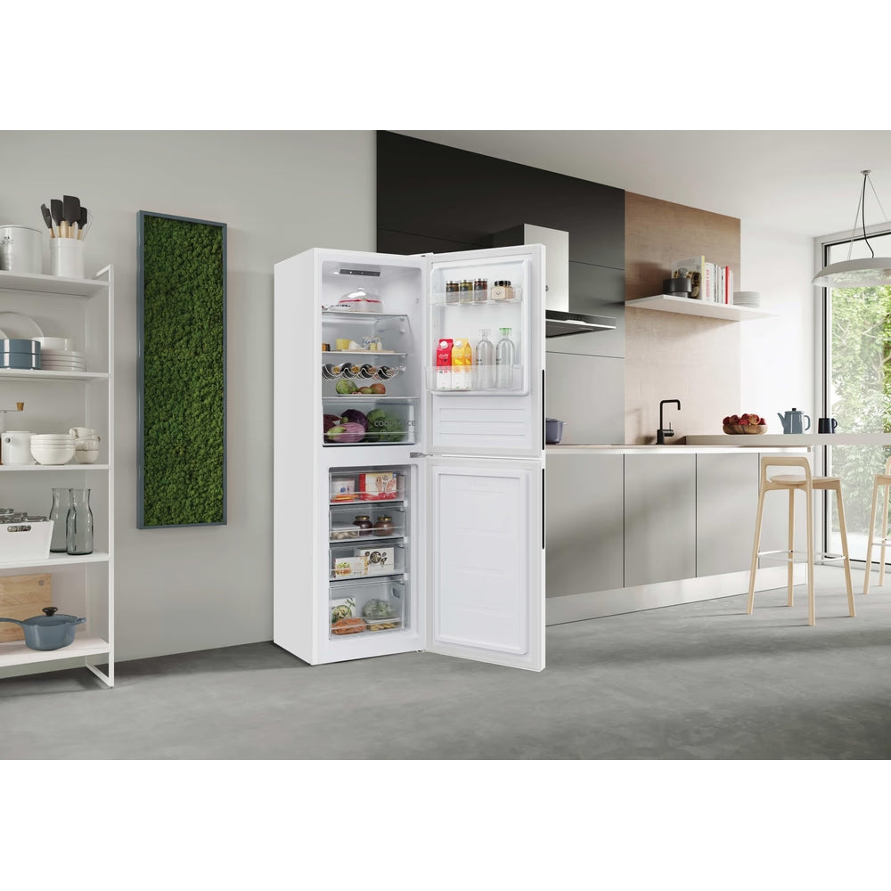 Hoover H-Kühlschrank 300 252L Low Frost freistehend Kühl-Gefrierkombination - Weiß | HVCT3L517EWKR-1