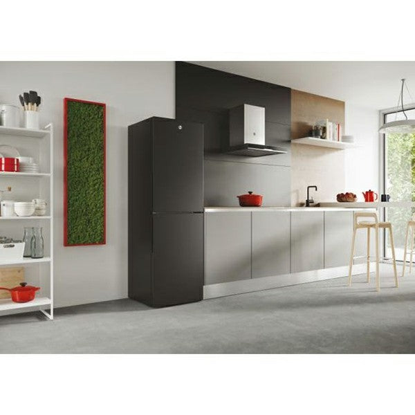 Hoover H-Kühlschrank 300 252L Low Frost freistehend Kühl-Gefrierkombination - Schwarz | HVT3CLECKIHB-1