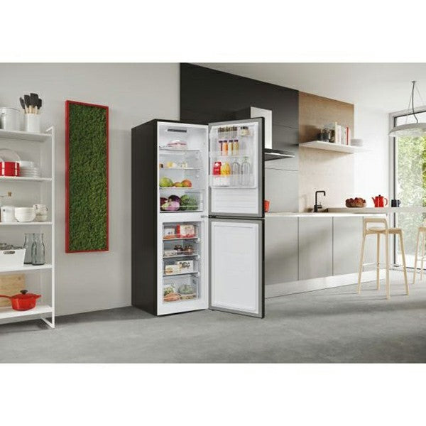 Hoover H-Kühlschrank 300 252L Low Frost freistehend Kühl-Gefrierkombination - Schwarz | HVT3CLECKIHB-1