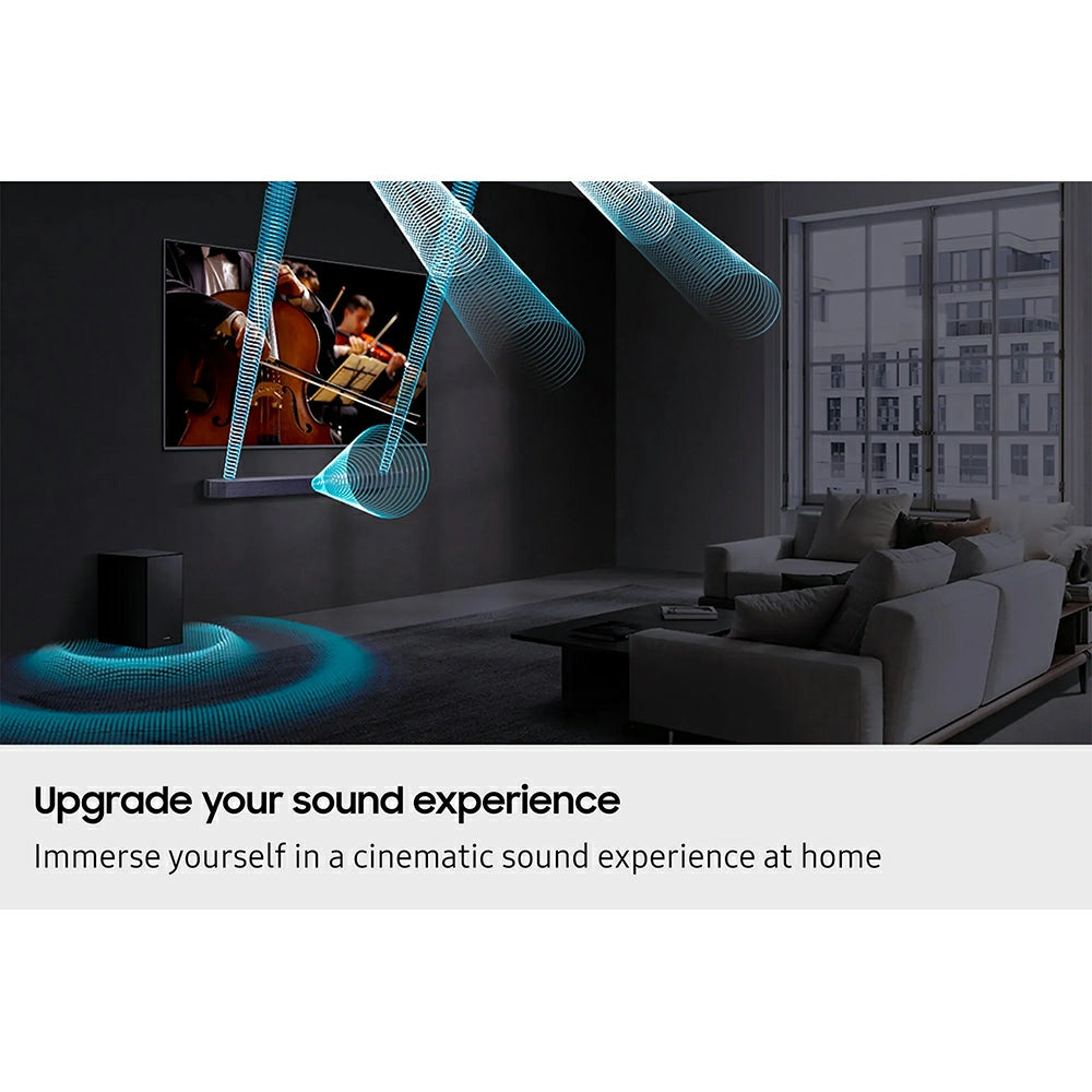 Samsung Q600F Q-Series 3.1.2CH Soundbar mit Subwoofer - Titan Schwarz | HW-Q600F/XU