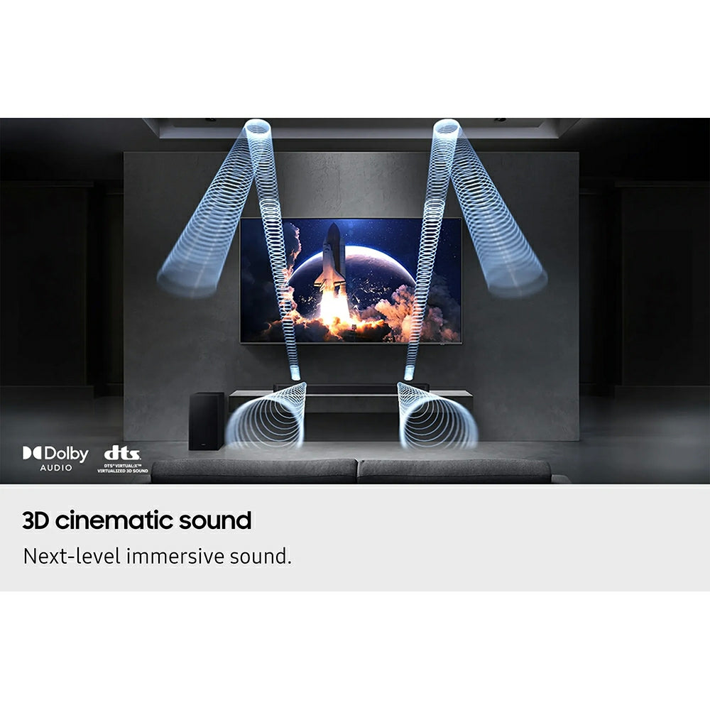 Samsung Q600F Q-Series 3.1.2CH Soundbar mit Subwoofer - Titan Schwarz | HW-Q600F/XU
