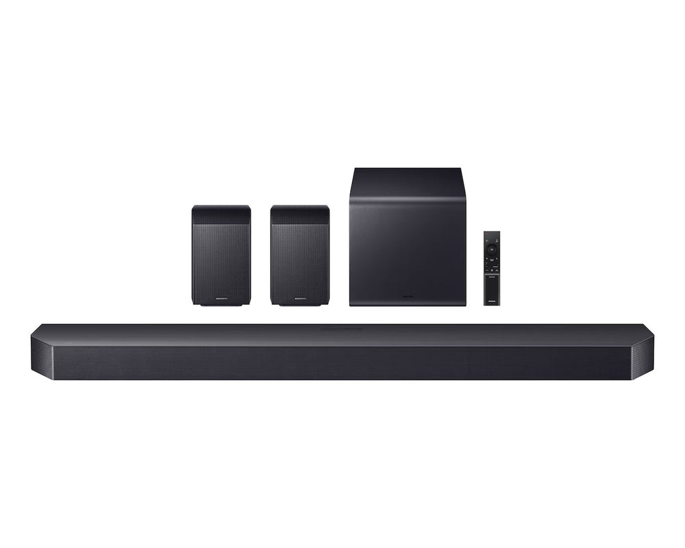 Samsung Q-Series 11.1.4CH Soundbar mit Subwoofer & Rear Speakers - Titan Schwarz | HW-Q990H/XU