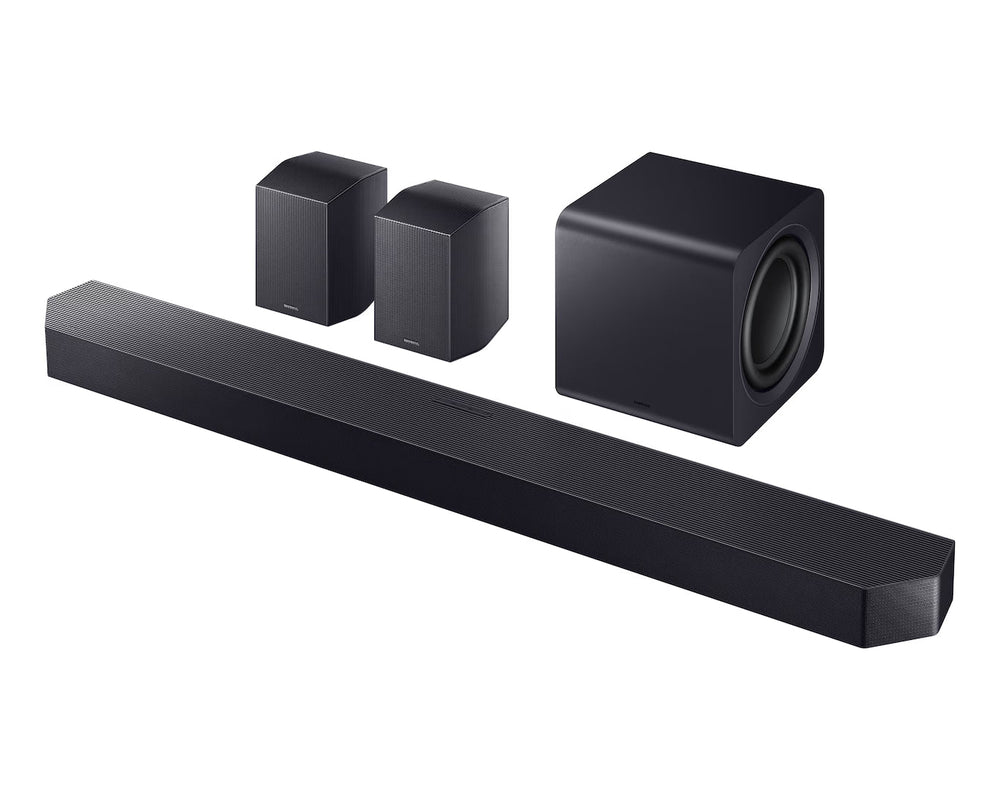 Samsung Q-Series 11.1.4CH Soundbar mit Subwoofer & Rear Speakers - Titan Schwarz | HW-Q990H/XU