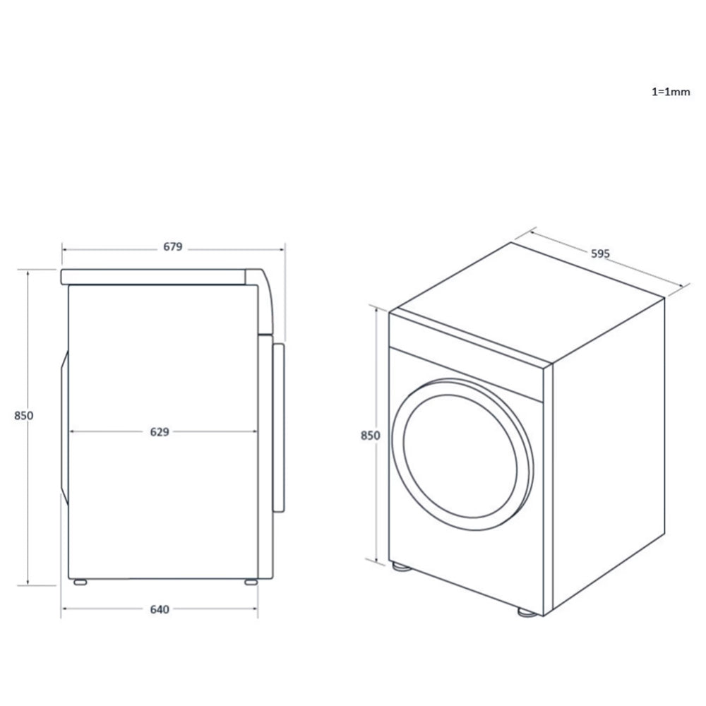 Haier X Series 11KG 1400RPM freistehend Washing Machines - Weiß | HW110-BD14397UUK