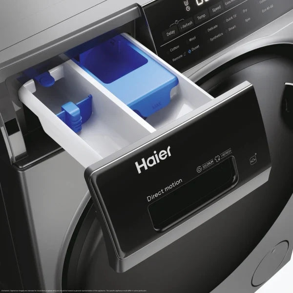 Haier I-Pro Series 5 9KG/6KG 1400RPM freistehend Waschtrockner - Anthracite | HWD90B14959S8NUK