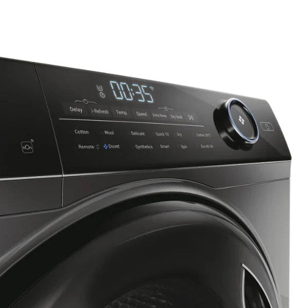 Haier I-Pro Series 5 9KG/6KG 1400RPM freistehend Waschtrockner - Anthracite | HWD90B14959S8NUK