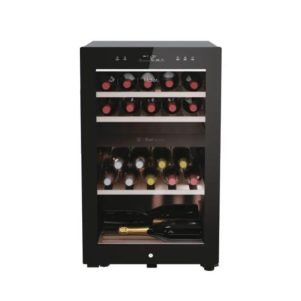 Haier Wine Bank 50 Series 7 Freestanding Wine Cooler - Black | HWS42GDAU1