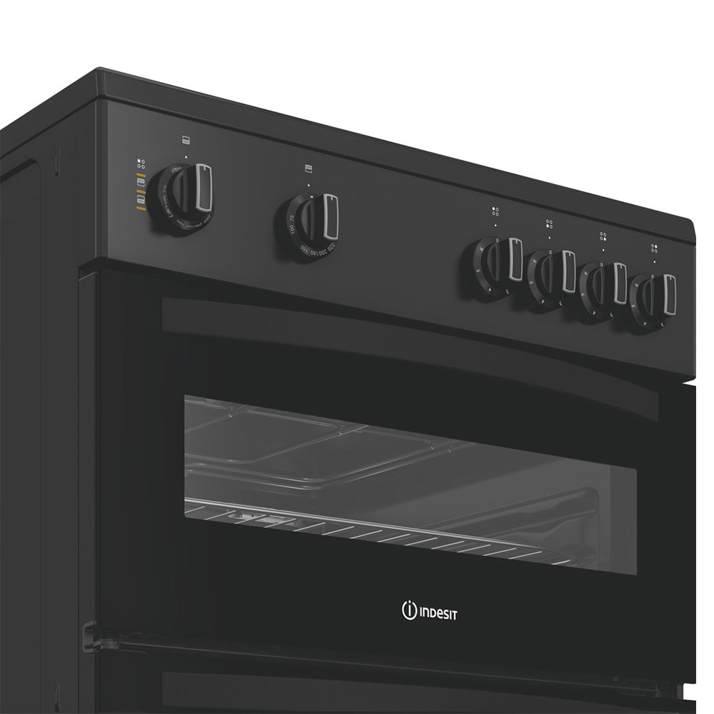 Indesit 60CM freistehend Electric Herd - Schwarz | IDE6VMB