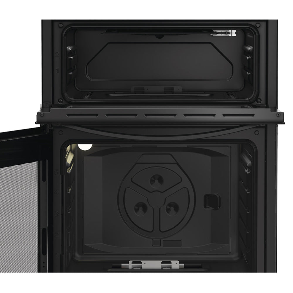 Indesit 60CM freistehend Gas Herd - Schwarz | IDG6GB