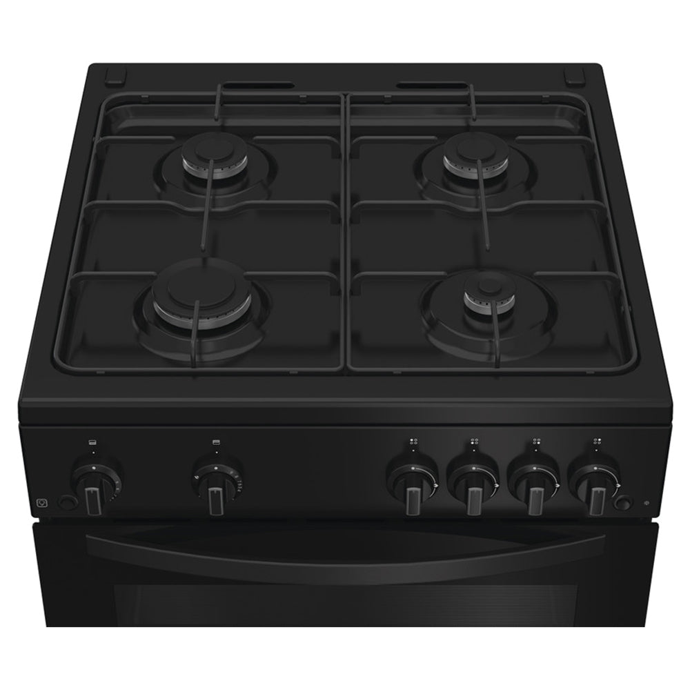 Indesit 60CM freistehend Gas Herd - Schwarz | IDG6GB