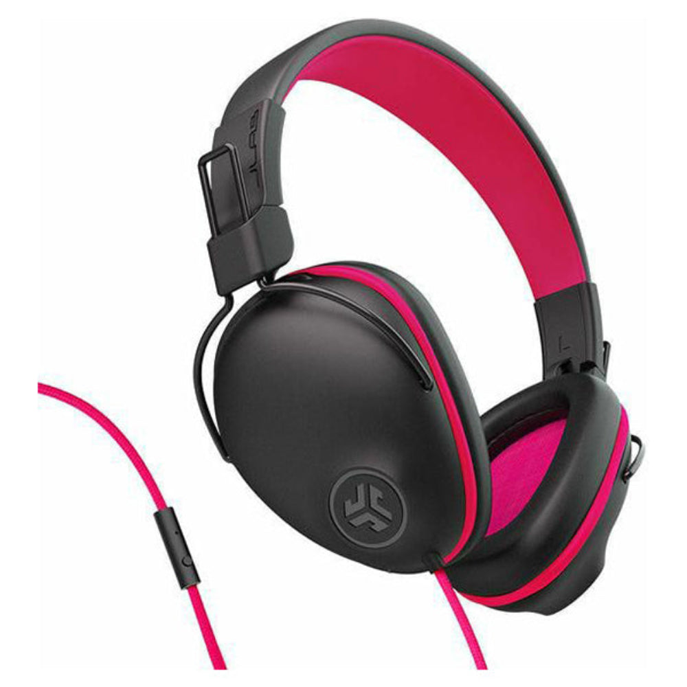 JLab JBuddies Pop Over-Ear Wired Headset - Pink | IEUHKJPOPRPNK126