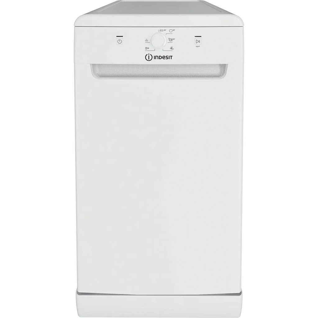 Indesit 45CM Freestanding Slimline Dishwasher - White | IN2FE10CS90WUK
