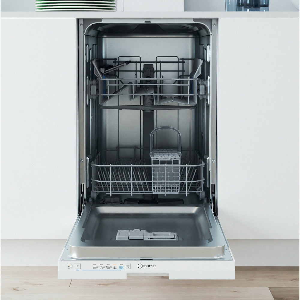 Indesit 45CM Einbau Slimline Geschirrspüler - Weiß | IN2IE10CS80UK