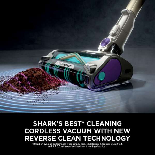 Shark Power Detect Clean & Empty Cordless Pet Staubsauger - Weiß & Java Grau | IP3251UKT