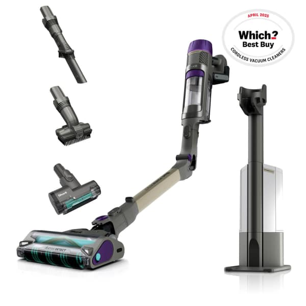Shark Power Detect Clean & Empty Cordless Pet Staubsauger - Weiß & Java Grau | IP3251UKT