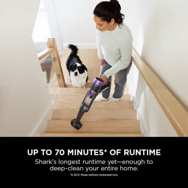 Shark Power Detect Clean & Empty Cordless Pet Staubsauger - Weiß & Java Grau | IP3251UKT