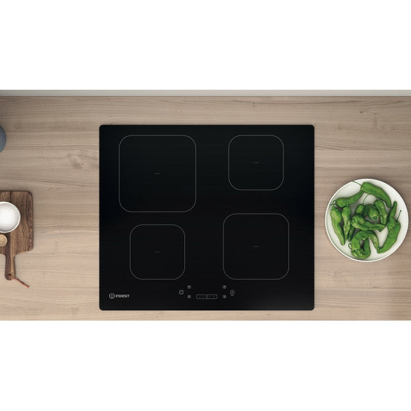 Indesit 60CM 4 Zone Induction Glass Ceramic Kochfeld - Schwarz | IS83Q60NE