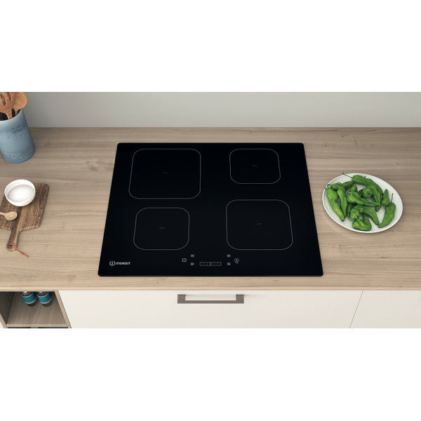 Indesit 60CM 4 Zone Induction Glass Ceramic Kochfeld - Schwarz | IS83Q60NE