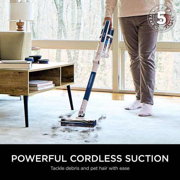 Shark PowerPro Cordless Stick Vacuum - Navy Metallic | IZ380UK