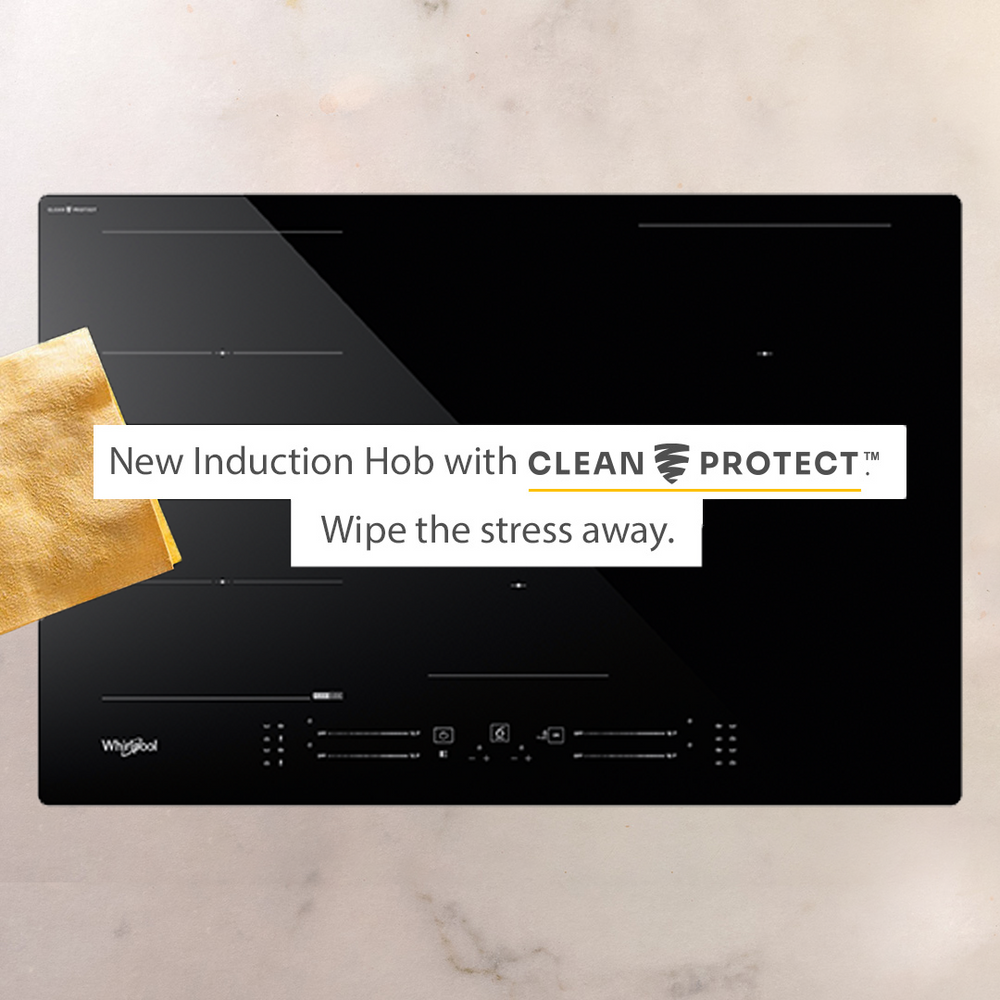 Whirlpool 80CM 4 Zones Induction Kochfeld mit CleanProtect - Schwarz | WF S1577 CPNE