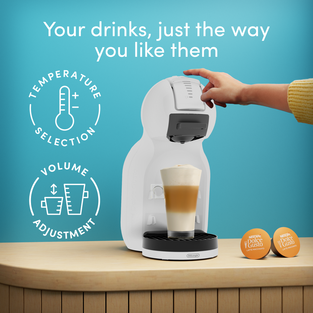 DeLonghi Nescafé Dolce Gusto Mini Me 2 Kaffeemaschine – Weiß | EDG335.W2CAPS