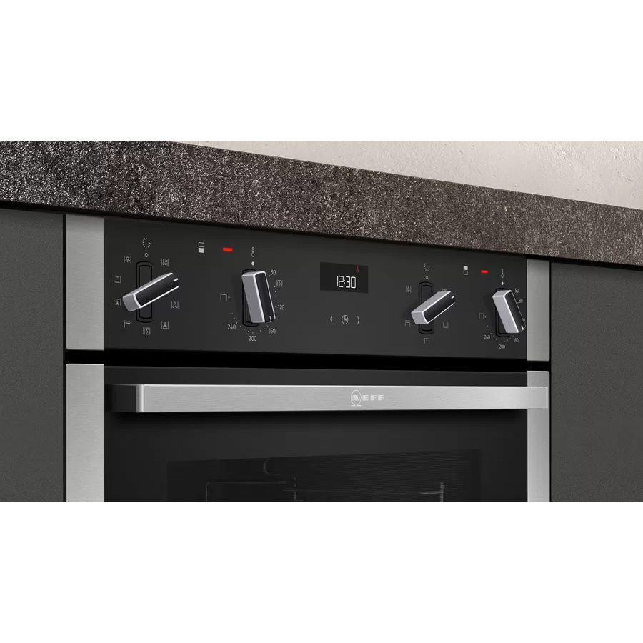 Neff N 50 81L Built-Under Electric Doppelbackofen - Edelstahl | J1ACE2HN0B