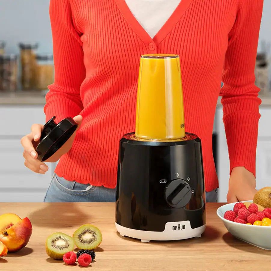 Braun PowerBlend 1 600W Jug Standmixer - Schwarz | JB1051BK