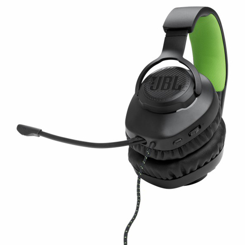 JBL Quantum 100X 40mm Driver Over-Ear Wired Gaming-Headset - Schwarz & Grün | JBLQ100XBLKGRN