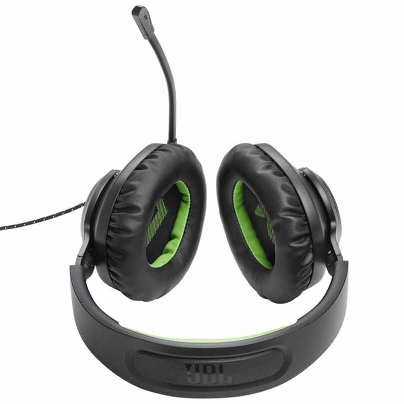 JBL Quantum 100X 40mm Driver Over-Ear Wired Gaming-Headset - Schwarz & Grün | JBLQ100XBLKGRN
