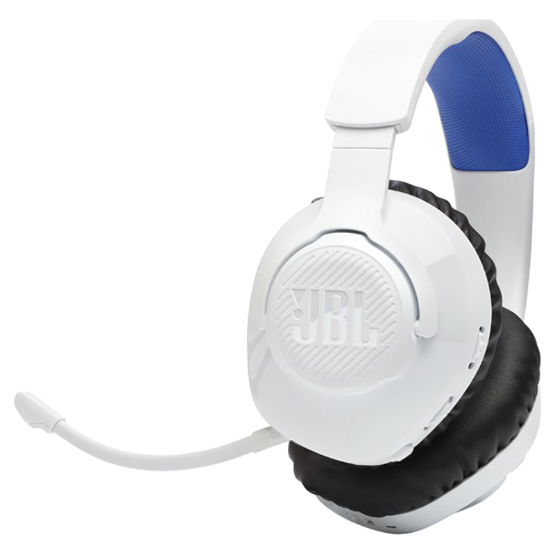 JBL Quantum 360P Console Over-Ear Wireless Bluetooth Gaming-Headset - Weiß & Blau | JBLQ360PWLWHTBLU
