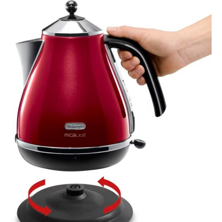 DeLonghi Icona Micalite 1.7L Wasserkocher - Rot | KBOM3001.R