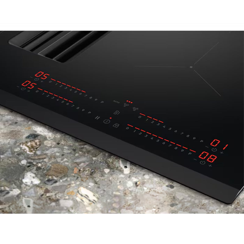 Electrolux 80CM 4 Zone Induction Kochfeld mit Extractor Ventilation System - Schwarz | LCC83443