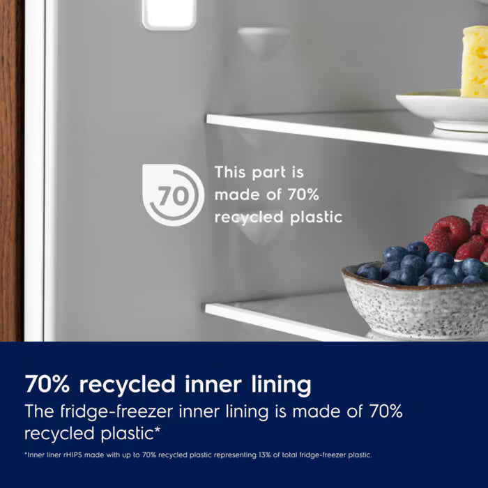 Electrolux 700 GreenZone 257L Frost Free Einbau Kühl-Gefrierkombination - Weiß | LNA7NE18S