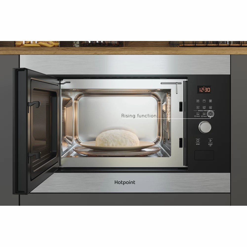 Hotpoint 25L Einbau Mikrowelle Backofen - Inox | MF25GIXH