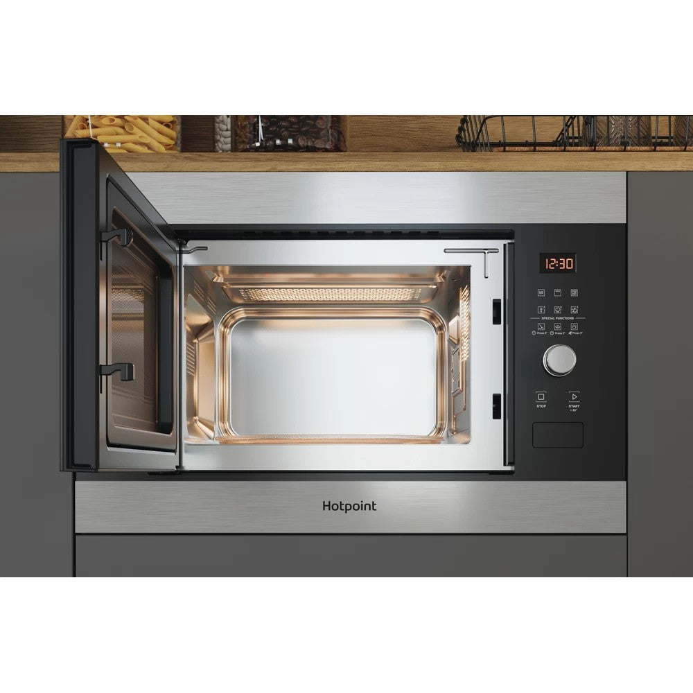 Hotpoint 25L Einbau Mikrowelle Backofen - Inox | MF25GIXH