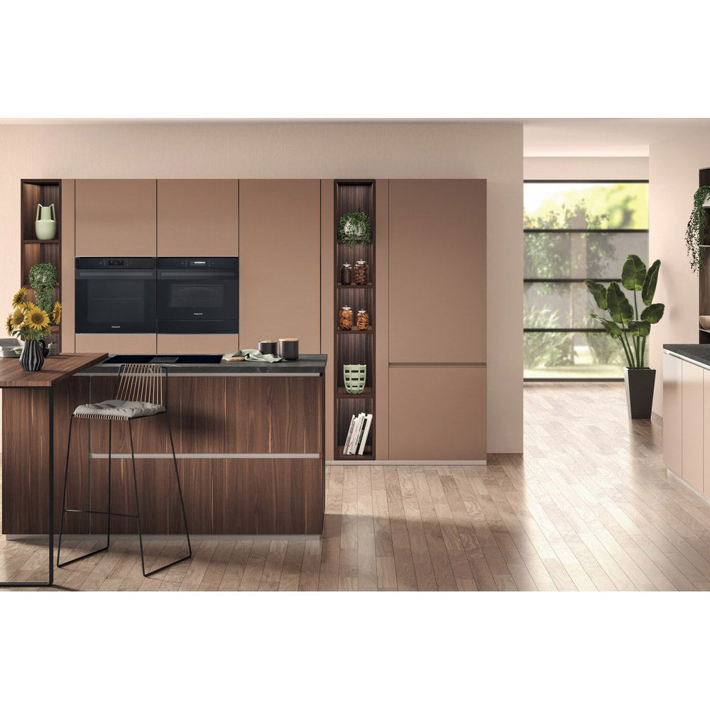Hotpoint 40L Einbau Combi Mikrowelle - Schwarz Steel | MP 996 BM H