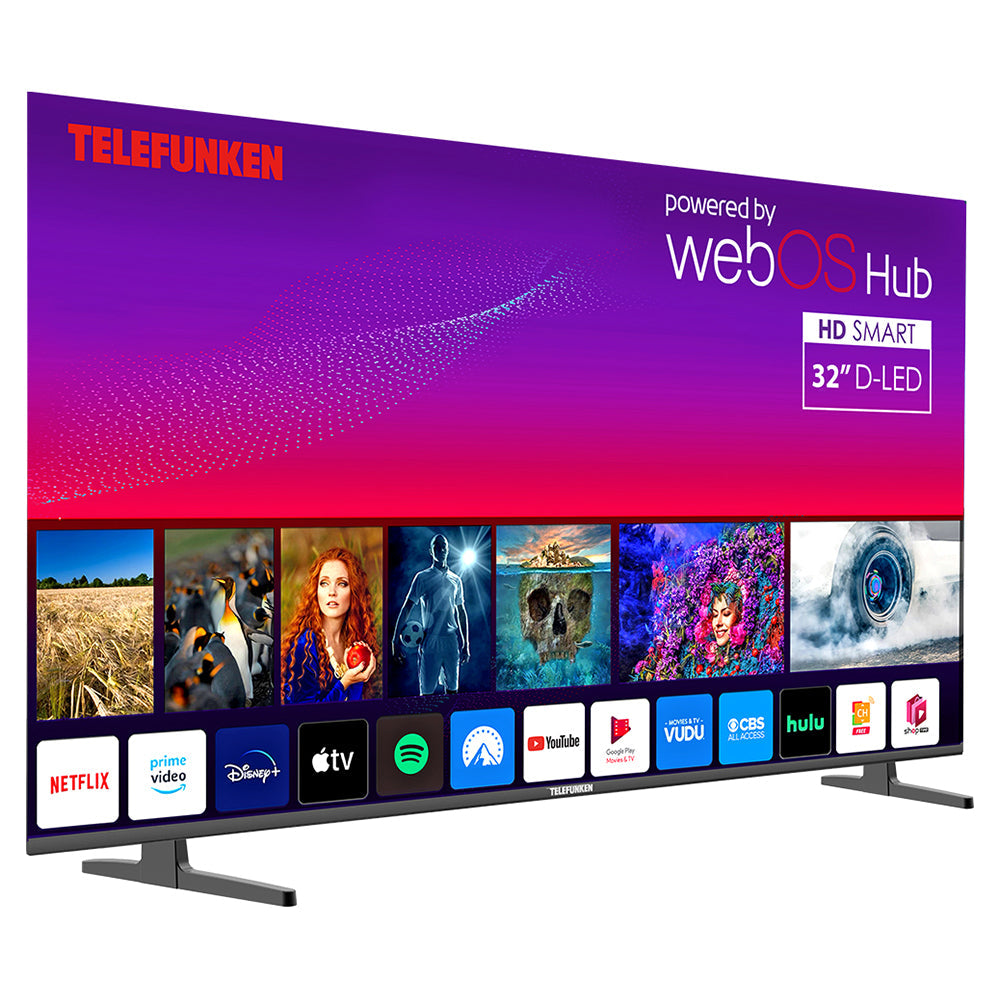Telefunken N21 32" HD Smart TV - Schwarz | N21-HD-W32