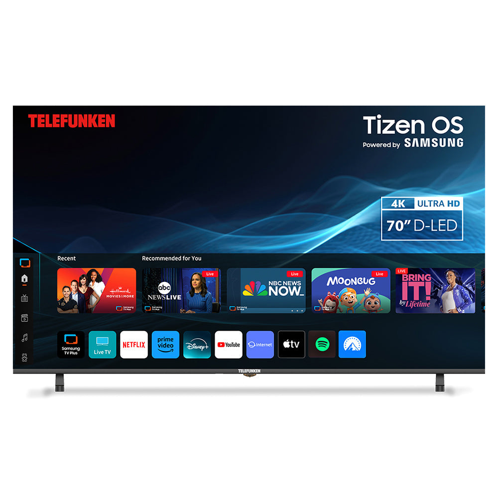 Telefunken N21 70" 4K Smart TV - Schwarz | N21-UHD-T70