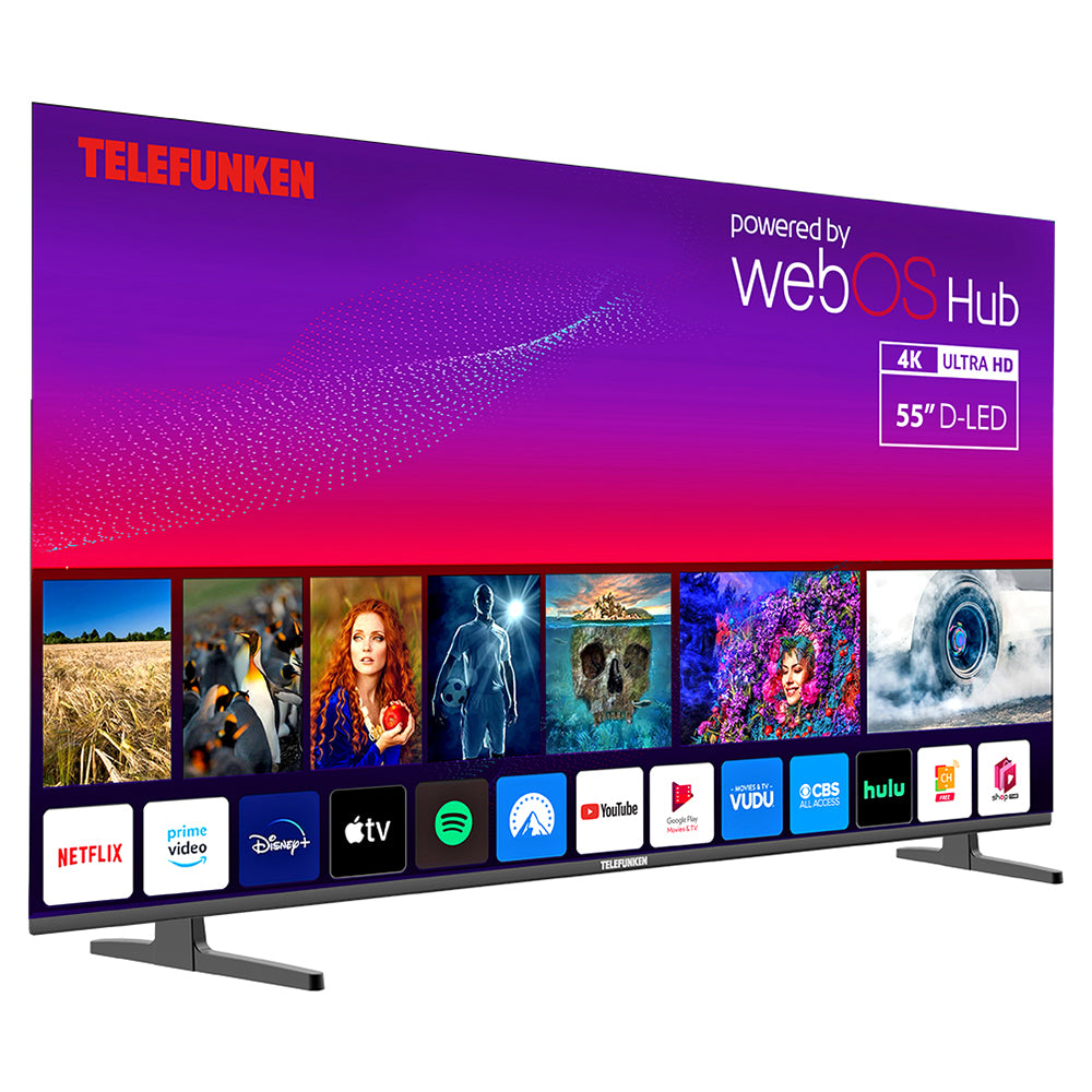 Telefunken N21 55" 4K Smart TV - Schwarz | N21-UHD-W55