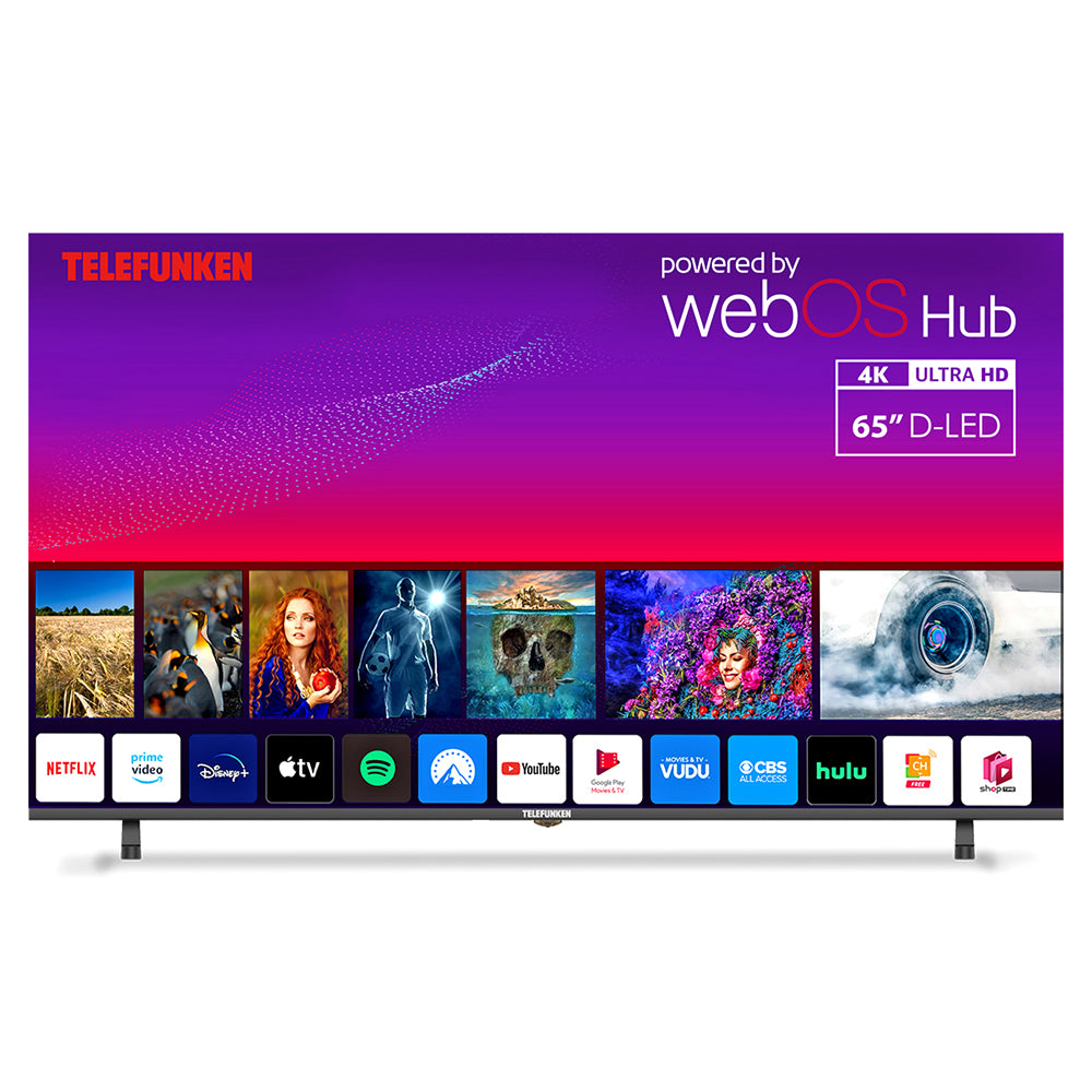 Telefunken N21 65" 4K Smart TV - Schwarz | N21-UHD-W65