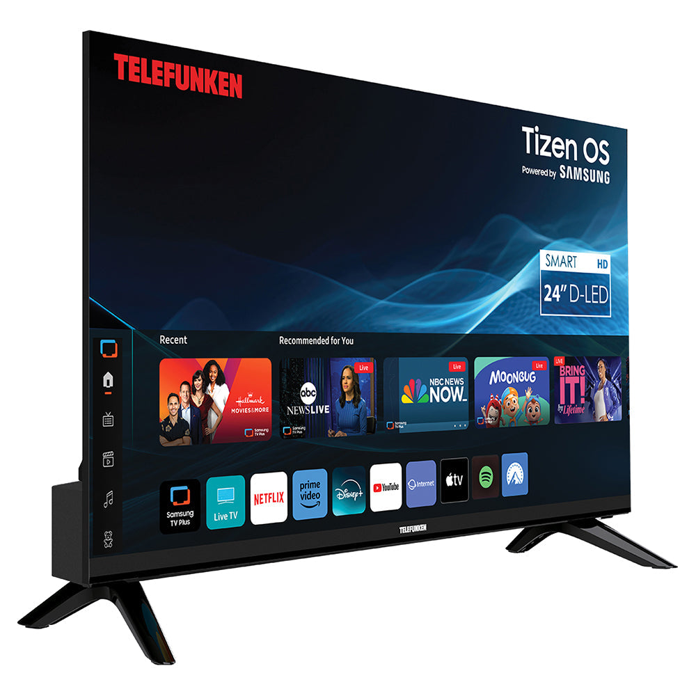 Telefunken N24 24" HD Smart TV - Schwarz | N24-HD-T24