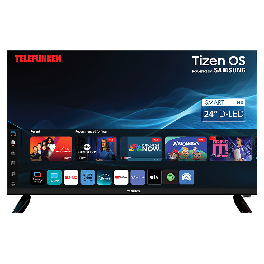 Telefunken N24 24" HD Smart TV - Schwarz | N24-HD-T24