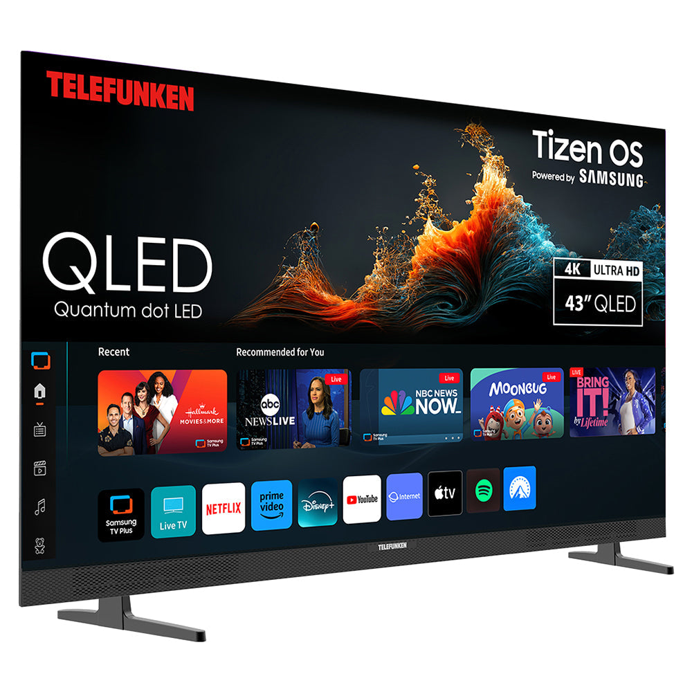 Telefunken N27 43" 4K Smart TV - Schwarz | N27-QLED-T43