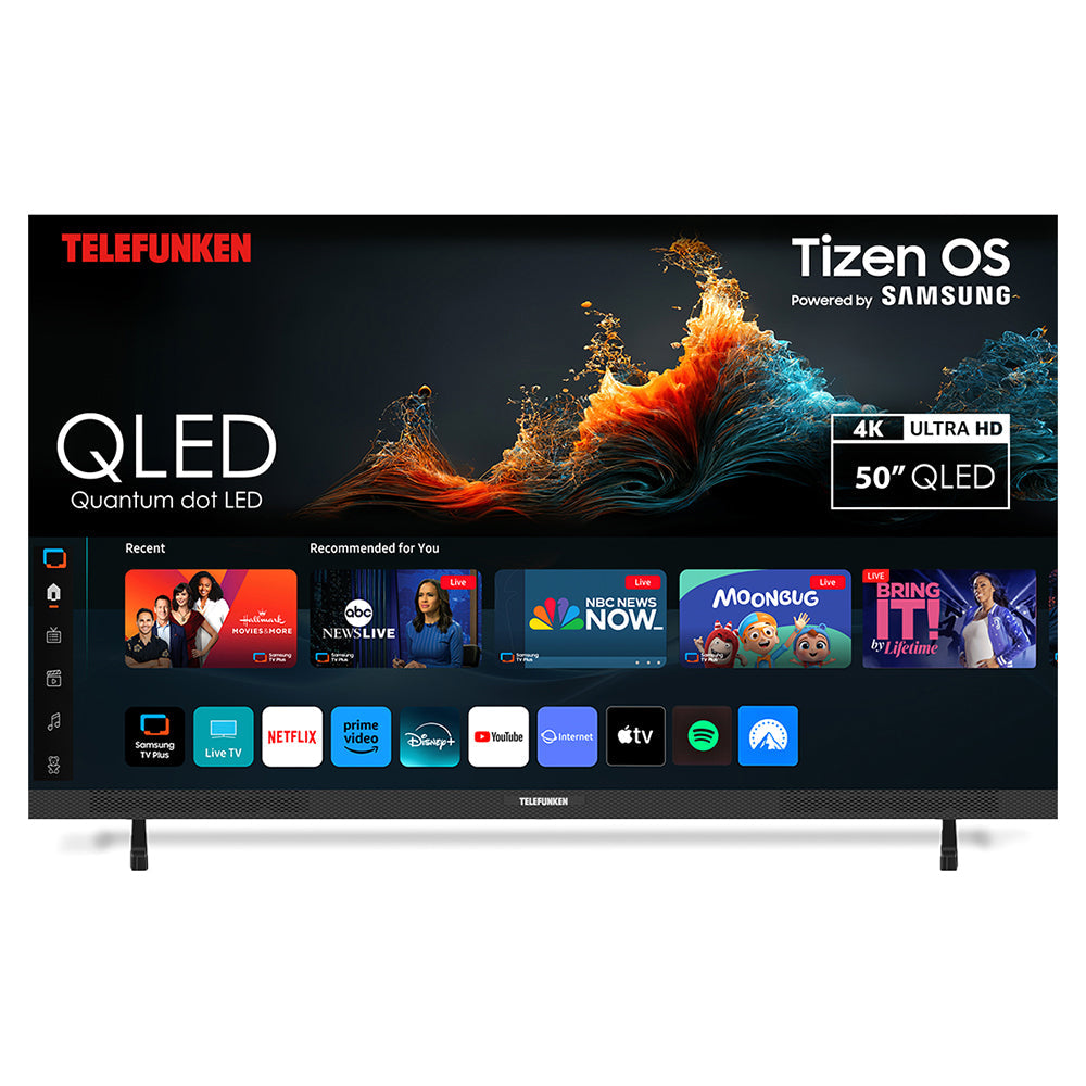 Telefunken N27 50" 4K Smart TV - Schwarz | N27-QLED-T50