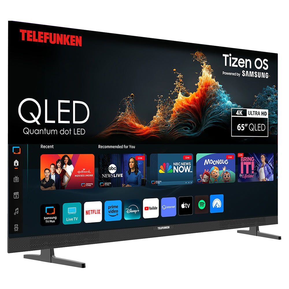 Telefunken N27 65" 4K Smart TV - Schwarz | N27-QLED-T65