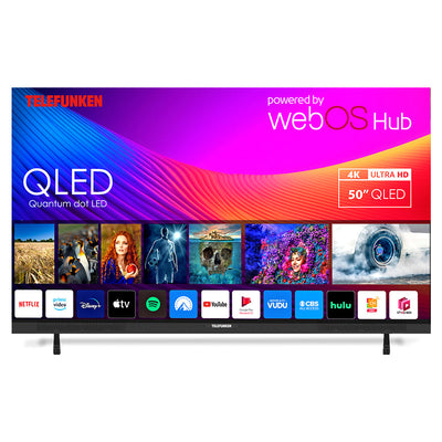 Telefunken N27 50" 4K Smart TV - Schwarz | N27-QLED-W50