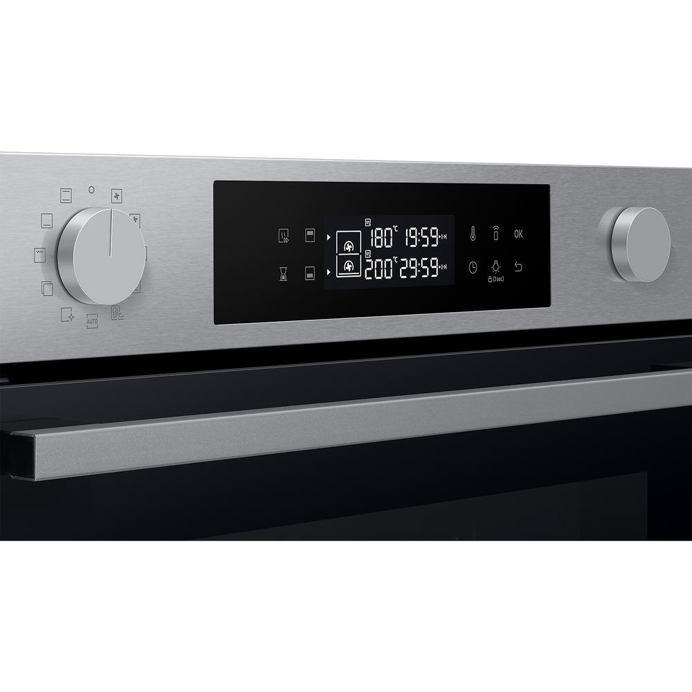 Samsung Series 4 76L Electric Smart Backofen mit Dual Cook - Edelstahl | NV7B4430ZAS/U4