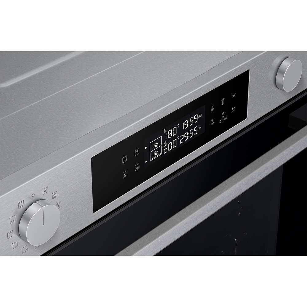 Samsung Series 4 76L Electric Smart Backofen mit Dual Cook - Edelstahl | NV7B4430ZAS/U4