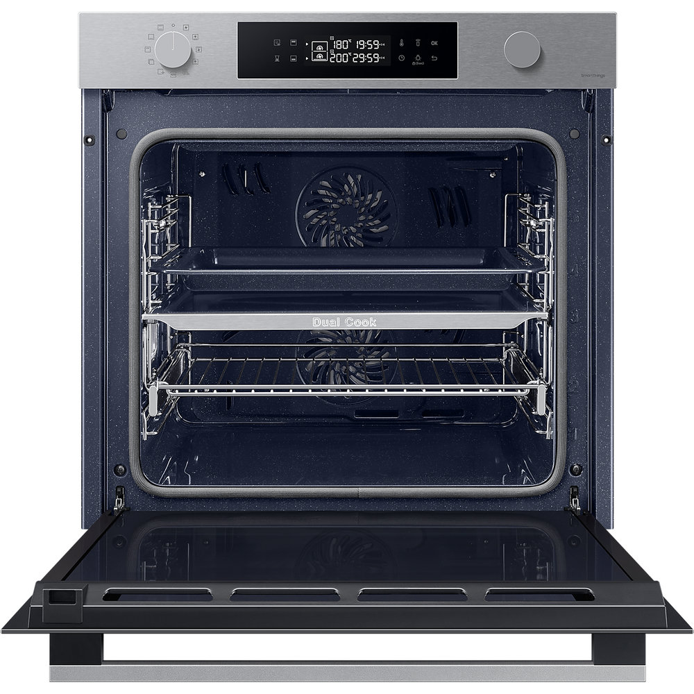 Samsung Series 4 76L Electric Smart Backofen mit Dual Cook - Edelstahl | NV7B4430ZAS/U4