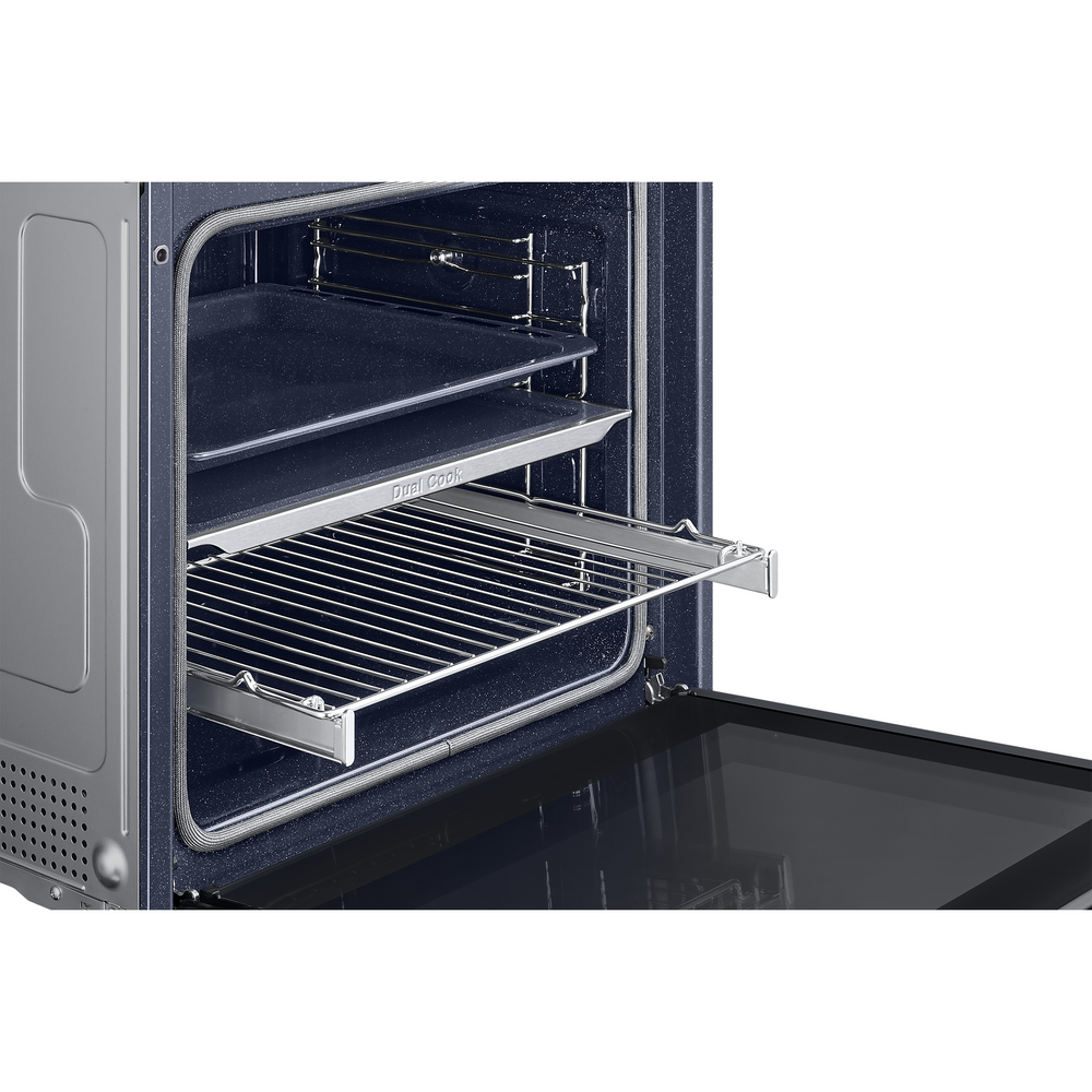 Samsung Series 4 76L Electric Smart Backofen mit Dual Cook - Edelstahl | NV7B4430ZAS/U4